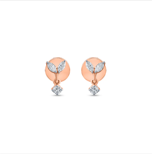 Boucles d'oreilles étincelantes en diamant taillé marquise idéales pour les événements du soir ou les présentations de cadeaux romantiques d'Inde - Product Image 3