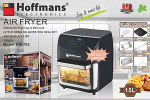 Friteuse à air sans huile Hoffmans efficace 15L 2400W avec moteur électrique, porte vitrée visible et panneau tactile pour <span class=keywords><strong>les</strong></span> meilleures ventes - Product Image 3