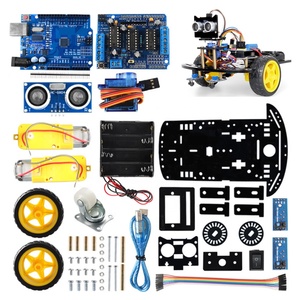 2WD Kit auto <span class=keywords><strong>Robot</strong></span> intelligente da te ad ultrasuoni a infrarossi per evitare gli ostacoli Smart Car due ruote motrici per <span class=keywords><strong>Arduino</strong></span> CH340 U NO R3 - Product Image 1