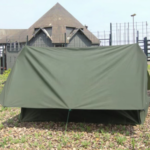 Tente de montagne de camp de base de 2 personnes vintage <span class=keywords><strong>français</strong></span> demi-<span class=keywords><strong>abri</strong></span> pour l'Afrique tente de chiot de troupe de camping - Product Image 4