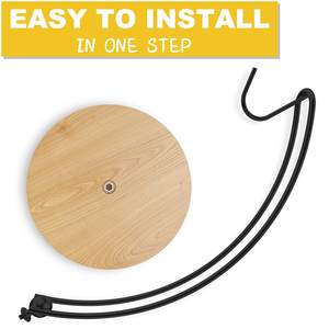 Supporto del supporto del gancio della banana della frutta del filo metallico della base di <span class=keywords><strong>legno</strong></span> del <span class=keywords><strong>tavolo</strong></span> del ripiano per la banana - Product Image 6