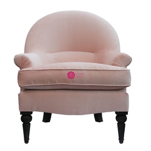 <span class=keywords><strong>Fauteuil</strong></span> de loisirs design Yicheng en velours <span class=keywords><strong>rose</strong></span>, style rétro français, pour maison d'hôtes, hôtel, salon - Product Image 2