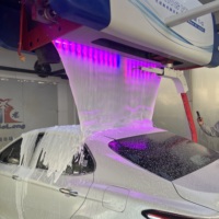 Machine de lavage de voitures entièrement automatique sans contact, tunnel de lavage électrique de 18 m, 60 voitures par heure, système de lavage automatique en tunnel