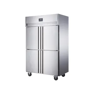 Belnor 4 kapı dondurucu kombinasyonu paslanmaz dik dondurucu stand up dik buzdolabı