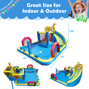 Maison <span class=keywords><strong>gonflable</strong></span> de rebond de glissière d'eau pour humide et sec, château de saut pour enfants avec souffleur d'air, <span class=keywords><strong>piscine</strong></span> d'éclaboussures - Product Image 5