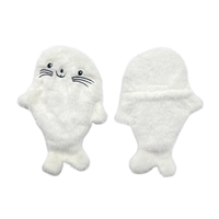 Coussin chauffant au design adorable d'animaux marins, avec housse moelleuse et mignonne, pour micro-ondes