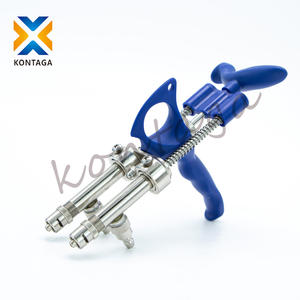 0,5 мл/1 мл куриная ветеринарная инъекция пистолет автоматическая двойная вакцина ветеринарный шприц непрерывный - Product Image 1