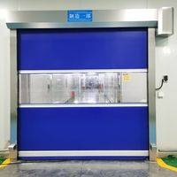 Puerta Rápida Enrollable de PVC Industrial Resistente a la Intemperie para Uso en Talleres, Supermercados y Granjas