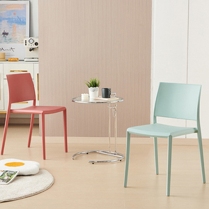 Silla de Comedor Moderna de Plástico para Habitación, Silla de Comedor Rosa, <span class=keywords><strong>Sillas</strong></span> de Comedor Contemporáneas - Product Image 2