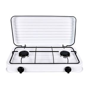 NOVITÀ 2024: Fornello a Gas Portatile a 2 Fuochi in Alluminio, Classico per Campeggio e Attività all'Aperto - Product Image 5