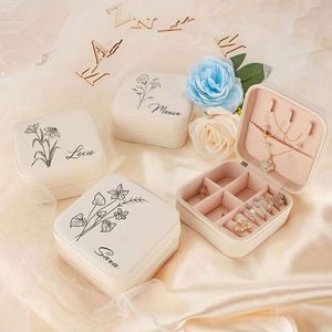 Estuche Organizador de Joyas de Viaje Plegable de Cuero PU con Cremallera, Diseño de Dibujos Animados, Elegante y Moderno, en Caja de Regalo - Product Image 1