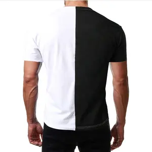 Trendy And Organic Half Black Half White Tshirt For All Seasons Alibaba Com