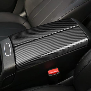 Mercedes-Benz Armrest Box Cover Carbon Fiber Style ABS Center Console Protective Cover for A200L CLA GLA200 GLB200 B200 - Product Image 2