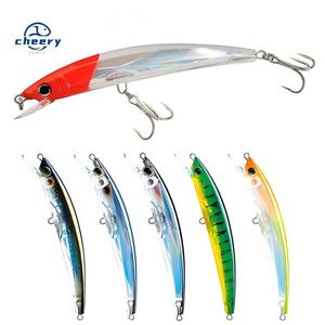 CHEERY 3D Crystal Minnow 11cm 16g ABS Wobblers Artificiali da <span class=keywords><strong>Pesca</strong></span> Topwater Esche Dure Artificiali per Traina Barca <span class=keywords><strong>Pesca</strong></span> in Mare <span class=keywords><strong>Spigola</strong></span> Lucioperca - Product Image 1