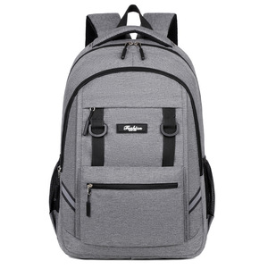 Fashion <b>Backpack</b> 18 In <b>Large</b> <b>Capacity</b> Unisex Student Schoolbag For Business Travel Solid Color With Interior Zipper Pocket - Product Image 5