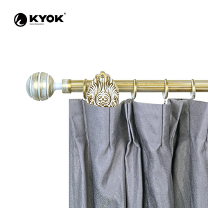 KYOK Ensemble de tringles à rideaux décoratives économiques, double, sans minimum de commande, <span class=keywords><strong>tringle</strong></span> à rideaux tendance, <span class=keywords><strong>tringle</strong></span> à rideaux en arc - Product Image 6