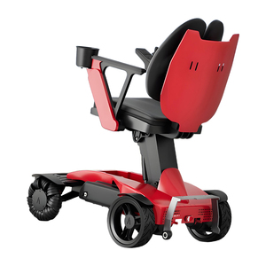 Silla eléctrica plegable con ruedas delanteras omnidireccionales inteligentes para personas discapacitadas con problemas de movilidad con bloqueo de batería - Product Image 2