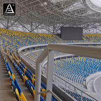 Sièges de tribune de stade de gymnastique portables sièges de stade pliables sièges de stade VIP avec support arrière pour gradins