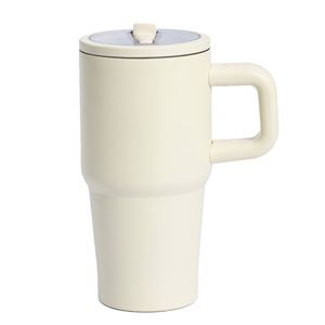 Leakproof 20oz Stainless Steel Tumblers Vacuum Insulated Travel Mug with Handle Straw <b>Double</b> <b>Wall</b> Coffee Cup for Office - Product Image 1