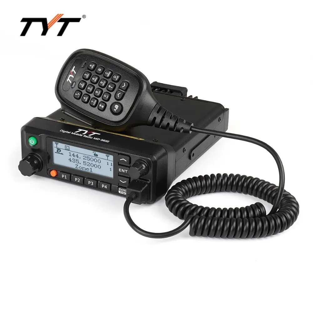 Sobre las MD-9600 DMR transceptor de Radio móvil profesional DMR A M B E + 2TM cifrado individual/doble banda