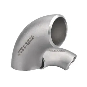 Stainless steel SCH80 Aluminum stainless DN32 1.25'' bend welded 90 degree pipe elbows fittings