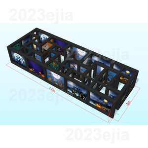 Laberinto de Halloween de fábrica, casa embrujada inflable, estructura de laberinto espeluznante gigante para entretenimiento en el patio trasero - Product Image 5
