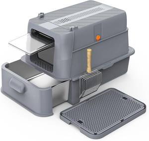 OEM Intelligente, Selbstreinigende Katzentoilette mit App-Steuerung, Geringer Preis, Automatische Katzentoilette mit 20L Innenraum und Einfacher Reinigungsfunktion - Product Image 1