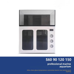 Acuario Moderno <span class=keywords><strong>de</strong></span> Lujo <span class=keywords><strong>para</strong></span> <span class=keywords><strong>Peces</strong></span> <span class=keywords><strong>de</strong></span> <span class=keywords><strong>Agua</strong></span> <span class=keywords><strong>Salada</strong></span>, con Cristal Blanco Ultrafino y Base <span class=keywords><strong>de</strong></span> Madera Sólida, <span class=keywords><strong>para</strong></span> Sala <span class=keywords><strong>de</strong></span> Estar y Oficina - Product Image 5
