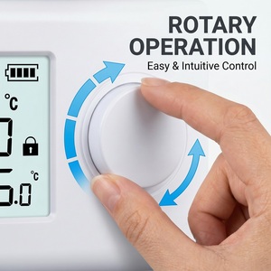 <span class=keywords><strong>Thermostat</strong></span> WiFi 868Hz de qualité supérieure au design moderne pour chaudière à <span class=keywords><strong>gaz</strong></span> et chauffage au sol 230v sans fil - Product Image 6