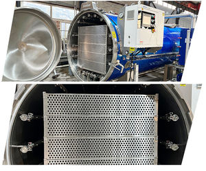 Nouvel <span class=keywords><strong>autoclave</strong></span> à pulvérisation d'eau pour aliments en conserve, en acier inoxydable 304, haute productivité pour le lait en bouteille/en boîte, pré-concentré - Product Image 2