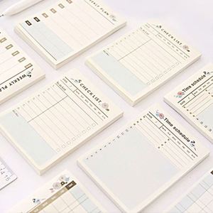 Juego de Blocs de Notas Autoadhesivos Multifuncionales con Diseño Floral y de Aves, Planificador Semanal/Horario, Cuadernos con Lista de Verificación para Oficina - Product Image 1