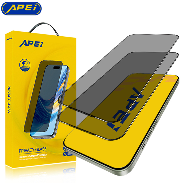 APEI Screen Protector for iPhone 17 Pro Max, 2 Pack Tempered Glass 9H Drop Protection | Sensitive Touch HD Privacy | 6.9 Inch