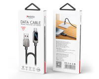 Câble de données Yesido 1,2 m USB vers IP 12W Super Fast Charging en alliage de zinc, compatible avec la charge de tablette, affichage LED de la puissance CA128L