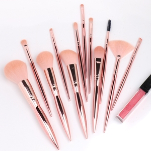 Maange — ensemble de pinceaux de <span class=keywords><strong>maquillage</strong></span> professionnels, luxe, couleurs mates, pour cosmétique, avec housse de voyage, en or Rose, haute qualité, 12 pièces - Product Image 1