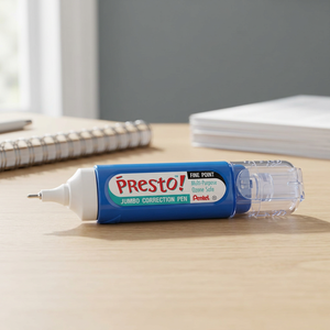 Stylo correcteur de précision authentique Pentel XEZL31W |   Pointe fine en acier inoxydable de 0,78 mm |   Applicateur à pinceaux |   Fabriqué au Japon JDM - Product Image 3