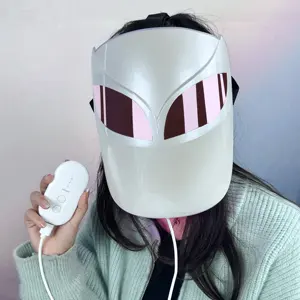 Masker Wajah Led elektrik, peralatan terapi kecantikan wajah Multi lampu, masker Led meremajakan, masker wajah