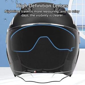 Cascos Jet Personalizables al por Mayor Directo de Fábrica, Resistentes a los Rayos UV, Suaves y Cómodos, para Hombre y Mujer, a Prueba de Viento - Product Image 5