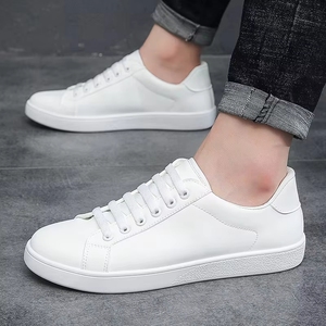 Chaussures pour hommes, nouveau style, mode, respirantes, petites baskets noires décontractées pour hommes - Product Image 4