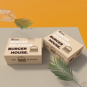 Caja de Cartón para Alimentos de Entrega Rápida, Caja para Hamburguesas con Flexografía para Restaurante, Bento Fries - Product Image 6