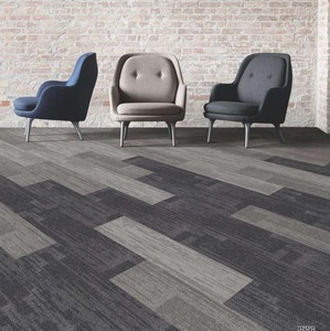 Vente en gros de carreaux de tapis de sol à rayures bleues pour la chambre à coucher et le bureau pour la décoration intérieure - Product Image 5