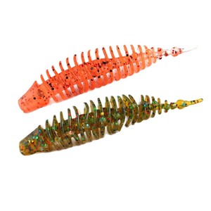 Esca Artificiale Morbida in Acciaio Inox FUN con Coda a Spirale 90mm 4.6g per Pesca al Persico Senza Ami - Product Image 1