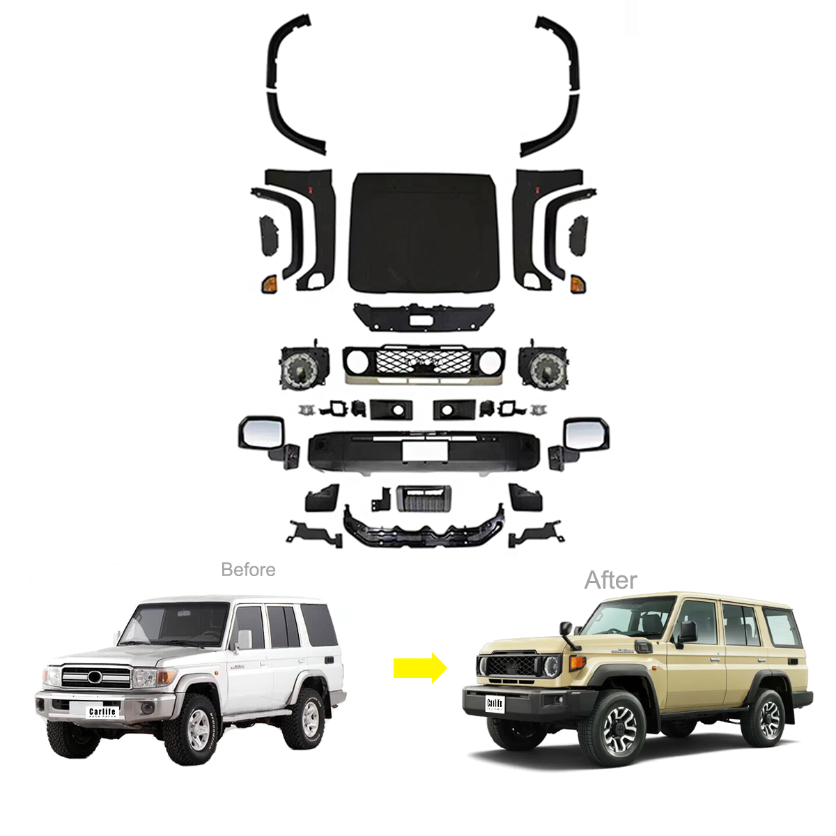 トヨタ ランドクルーザー LC70 71 76 78 79 FJ70 71 76 79 (2002-2022
