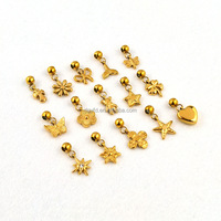 Vente en gros de bijoux croix cœur fleur en acier inoxydable pendentif coulissant à breloques pour la fabrication de colliers et de bracelets à breloques
