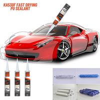 Perekat Sealant Silikon PU Poliuretan Kaca Mobil Cepat Kering 600ml untuk Kaca Depan Mobil