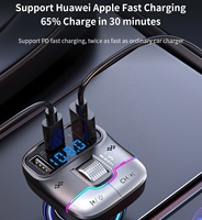 Adaptateur audio modulateur FM double USB QC PD, chargeur de voiture, allume-cigare, lecteur MP3 de voiture 5.4, émetteur FM BT 5.3 pour voiture