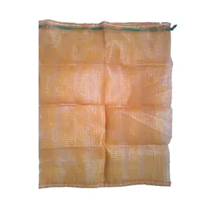 china factory drawstring pp mesh bag Strong packing fruit potato vegetable PP leno mesh net bag