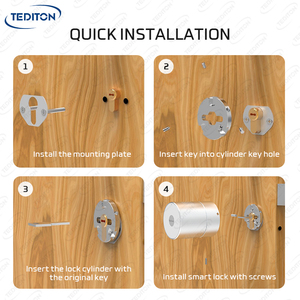 Tediton Smart <span class=keywords><strong>Lock</strong></span> <span class=keywords><strong>Cylinder</strong></span> Tuya App Desbloqueo remoto Digital <span class=keywords><strong>Lock</strong></span> Cilindro Keyless <span class=keywords><strong>Electronic</strong></span> Smart Door <span class=keywords><strong>Lock</strong></span> - Product Image 4