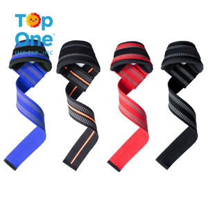 TopOne Pink Ajustable Neopreno Hand Wraps Powerlifting Heavy Duty Fitness Gym Lifting Correas para hombres y mujeres - Product Image 3