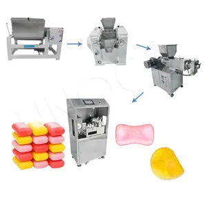 HNOC Low Price Fully Automatic Soap Extruder Plodder Machine Dishwash Toilet Bar Soap Make Production Line