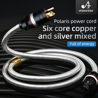 ATAUDIO Câble d'alimentation audiophile haut de gamme 1m, prise US, cordon d'alimentation Hi-Fi avec conducteur en cuivre et isolation en PVC